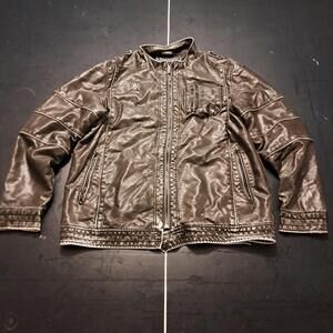 Point Zero Men's Black and Brown Jacket